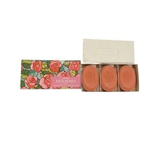 VINTAGE YARDLEY Red roses Soap‎ Bars Set of 3 New in Package